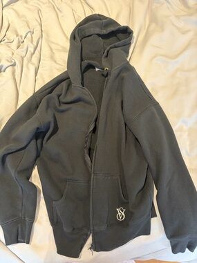 Victoria’s Secret Black Zip-Up Hoodie